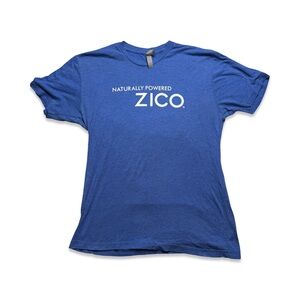 Zico Coconut Water Promo Tee – Blue, Size L